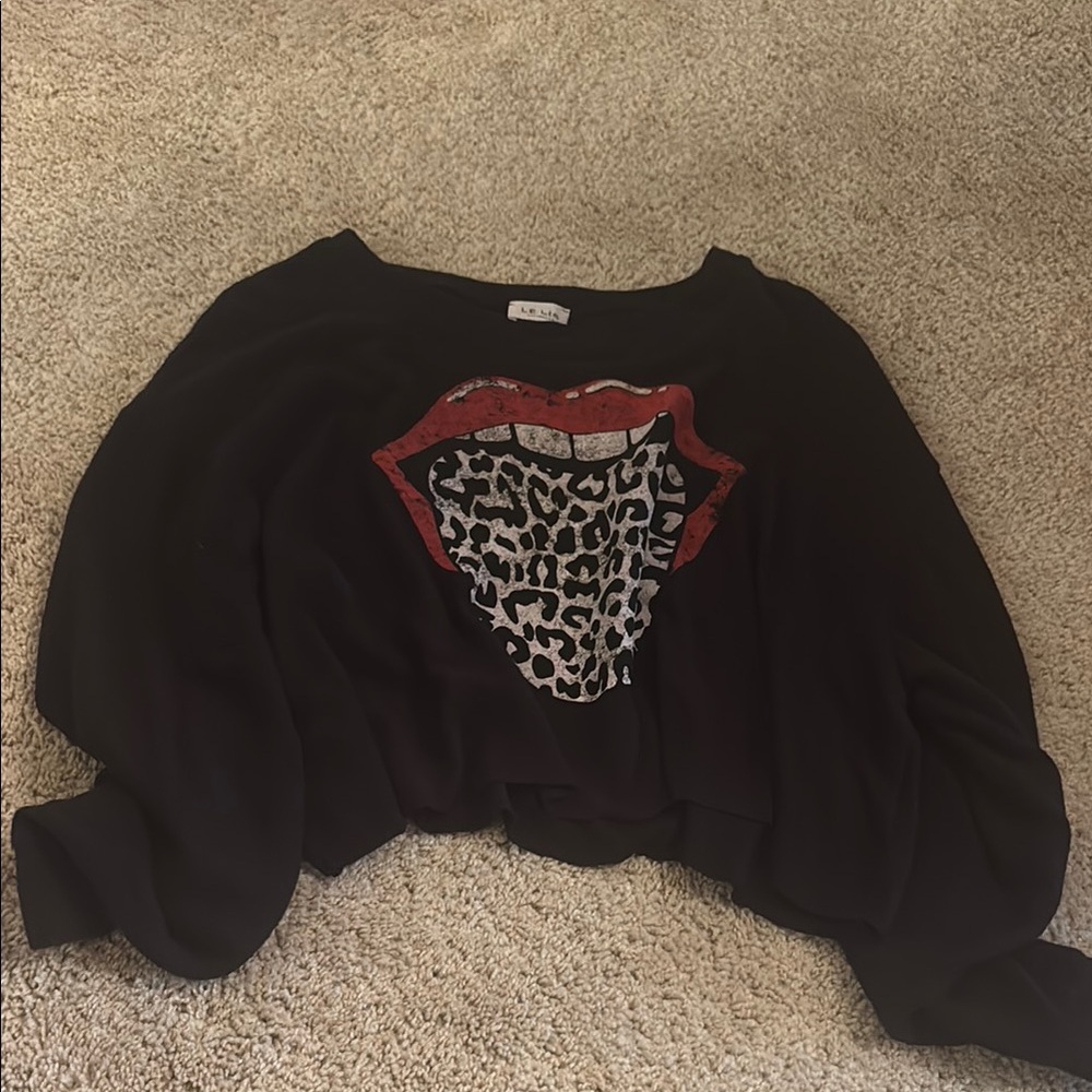 Le Lis Black Sweatshirt worn once